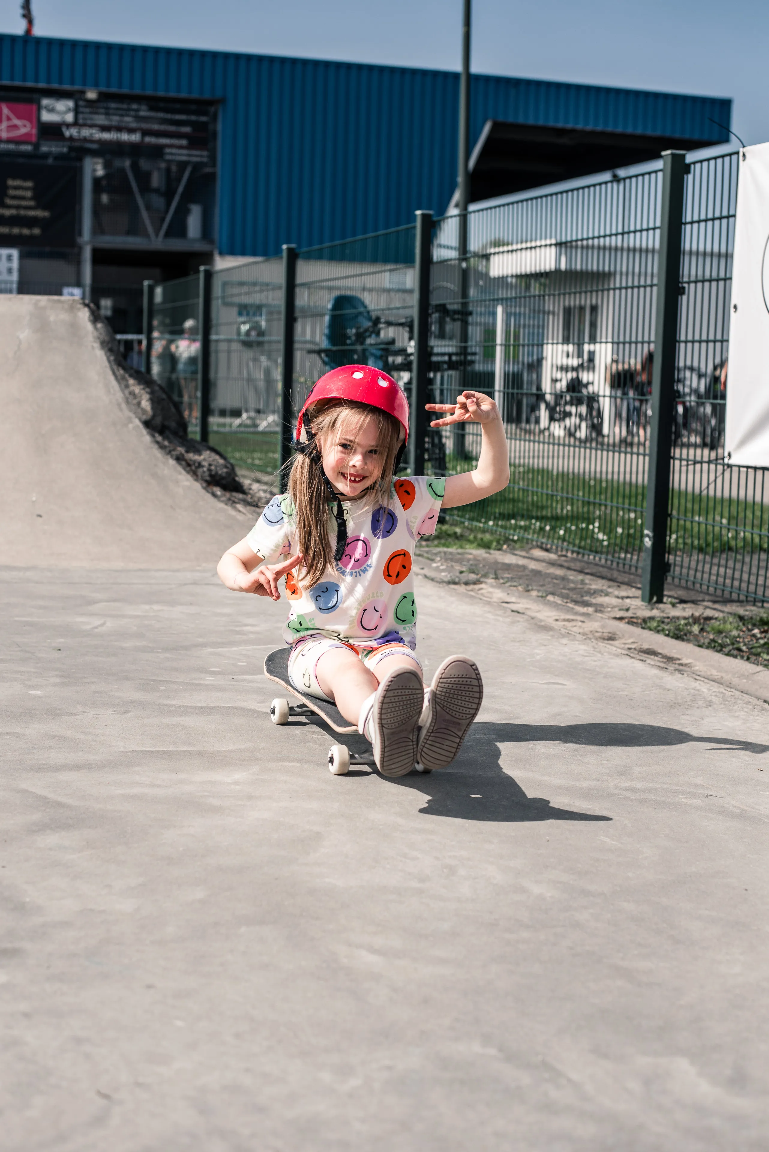 Girl skateboarding